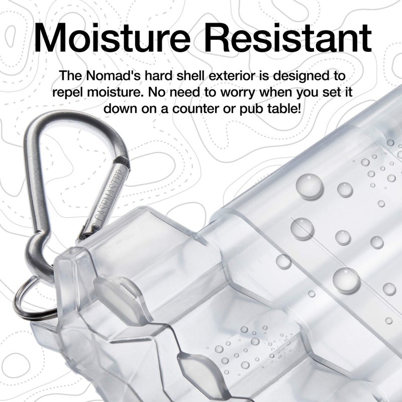 Casemaster by GLD Products Nomad Adjustable Dart Case Clear with Carabiner - Fits Steel and Soft Tip Darts up to 6.5 inches - Image 5
